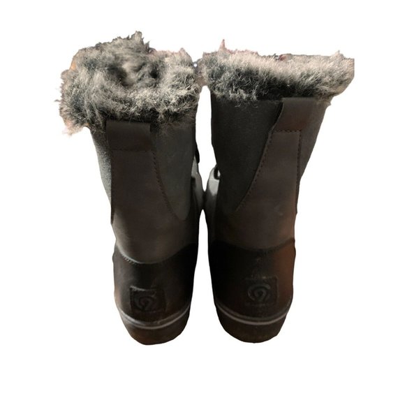 Womens Champion Winter Snow Black Gray Boots, Size 11 - Picture 2 of 4